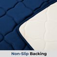 thumbnail image 4 of 2 Piece Geometric Design Solid Color Memory Foam Rug Set Non-Slip PVC Backing, 4 of 7