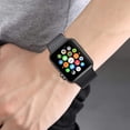 thumbnail image 5 of Pack 3 Compatible with Apple Watch Band 38mm, Soft Silicone Band Compatible iWatch Series 4, Series 3, Series 2, Series 1 (Black/Gray/Pink, 38mm/40mm-S/M), 5 of 7