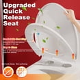 thumbnail image 3 of SUNRINX Gloss White 1.28 GPF Tornado Flush One-Piece Toilet, Elongated Toilet for Bathrooms, 17" ADA Comfort Chair Height, Soft-Close Quick-Release Seat, 1000g MAP Score, Siphonic Side Press, 3 of 9