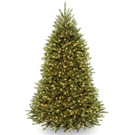 UPC 729083060663 product image for National Tree Company Pre-Lit Artificial Christmas Tree  Green  Dunhill Fir  Cle | upcitemdb.com