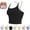 Black, variant on Bras for Women,Seamless Soft High Yoga Bra with Fixed Cups Non Padded Workout Tank Top Fitness Sports Vest Bra for Active Use,Sports Bras for Women,Pink,M