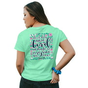 Blessed Girl Womens T-Shirt - Rejoice - Mint - Small