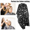 thumbnail image 6 of Unique Bargains Hair Cut Hairdressing Waterproof Professional Barber Gown 160x140cm Black, 6 of 7