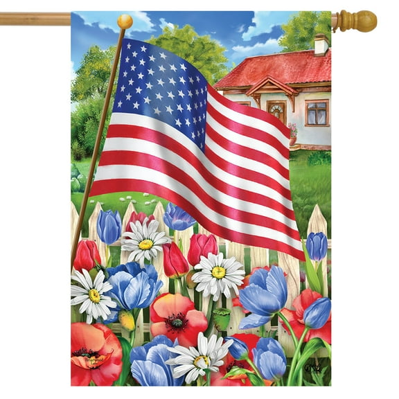 Briarwood Lane Americana Garden Summer House Flag
