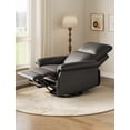 thumbnail image 2 of Studyset Manual Recliner Chair for Adults,PU Leather Swivel Rocker Recliner with Padded Armrests,Minimalist Style Single Sofa,Modern Upholstered Reclining Chair for Living Room or Nursery, 2 of 9