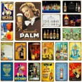 thumbnail image 2 of Carteles de hojalata retro de cerveza, vino, Pernod, Havana Club, Cuba, placa de metal vintage, bar, cafetería, 2 of 5