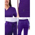 thumbnail image 5 of Adar Pro Breakthrough Plus Scrub Set For Women - Enhanced V-Neck Top & Multi Pocket Pants - 4400 - Grape - L, 5 of 7