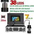 thumbnail image 2 of 7 Inch Underwater Fishing Video Camera Fish Finder 38 LEDs 360 Degree Rotating Camera 20m 50m 100m ,Fishing Observation Device, 2 of 7
