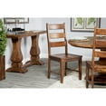 thumbnail image 3 of DecMode Mango Wood Ladder Back Dining Chair, Brown, 3 of 13