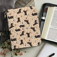 thumbnail image 4 of FOR U DESIGNS Dachshund Coffee Bible Cover Case Waterproof Bible Bag with Handle Size M Reusable Sturdy Bible Carrier with Adjustable Strap Soft PU Leather Bible Cover Case, 4 of 7