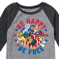 thumbnail image 3 of Paw Patrol - Americana - Be Happy, Be Free - Toddler & Youth Raglan Graphic T-Shirt, 3 of 6