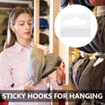 thumbnail image 4 of 200 Pcs Aircraft Hole Hook Coat Hangers Adhesive Tabs Heavy Duty Hooks Pegboard Display Label Sticker Pvc, 4 of 6