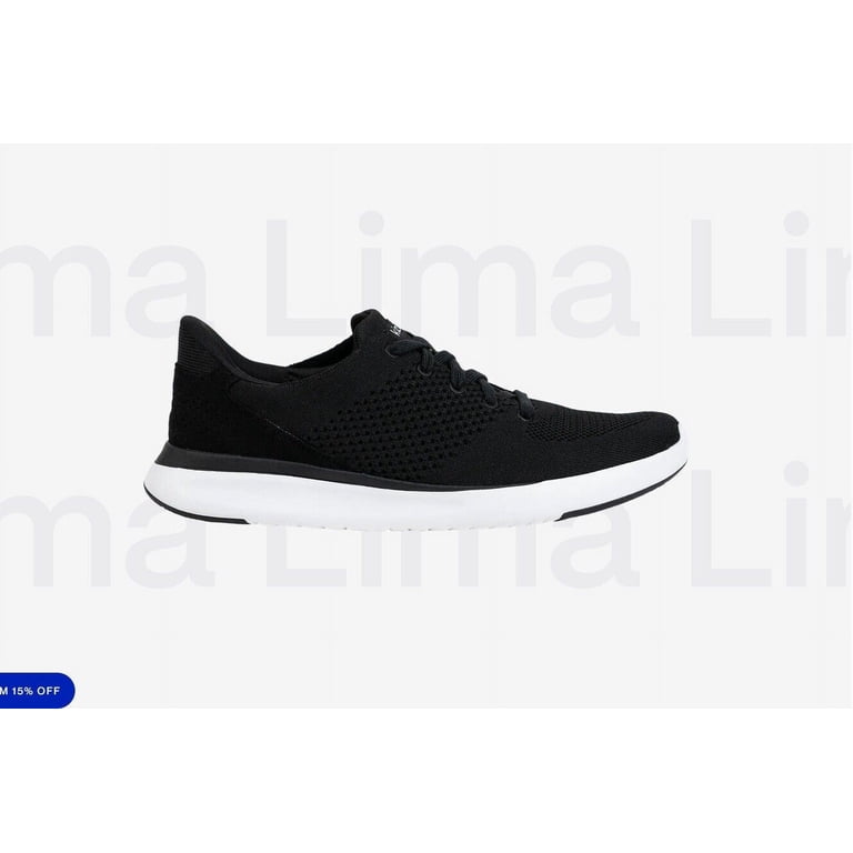 Kizik Lima Black Knit Hands Free Slip On Shoes Men\'s 8 Women\'s 9.5 Roomy Stretch Kizik Lima Unisex Hands-Free Slip-On Breathable Knit  main image 2