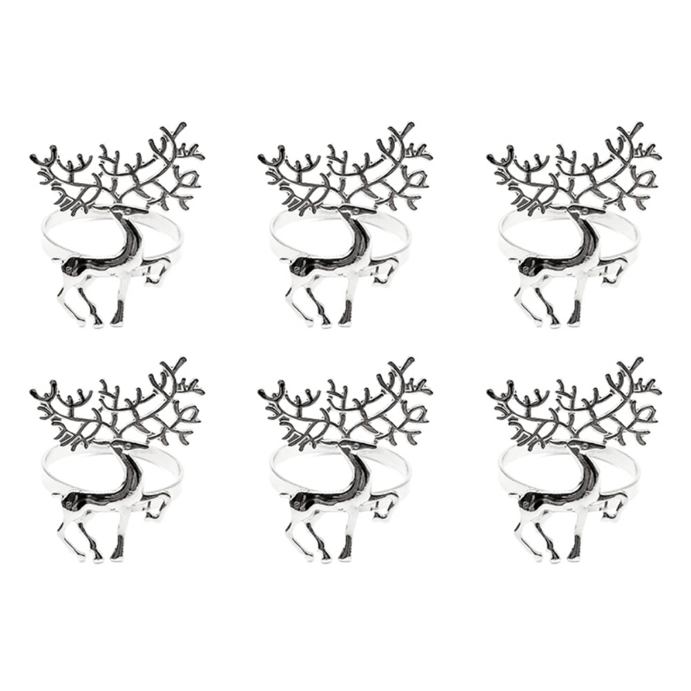 Deer Napkin Rings Christmas Napkin Ring Holders Reindeer Napkin Buckle