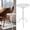 White, variant on 1 Pcs Metal Martini Table Bronze Small Round Drink Table12.5 x 12.5 x 27.75 Inches Pedestal Iron Side Tables for Small Spaces Bedroom Living Room
