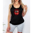 thumbnail image 4 of America Cherry Tank Top for Women & Teens Cute Patriotic Cherries and Bow Sleeveless Tee Black Tank Top XX-Large, 4 of 5