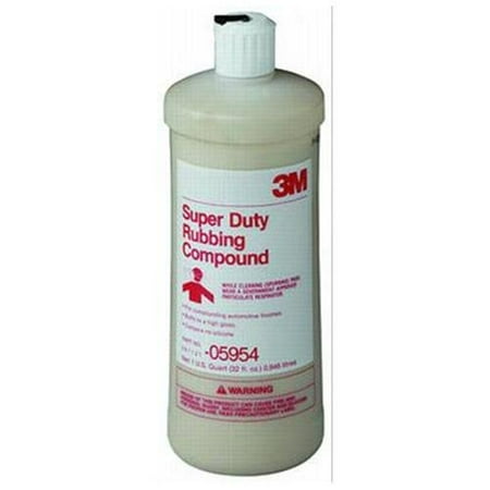 Heavy Duty Rubbing Compound - 3m 05954 Super Duty Rubbing Compound, 1 Quart