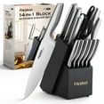 thumbnail image 1 of Juego de cuchillos de cocina FikShot de 14 piezas con bloque y afilador, 1 of 9