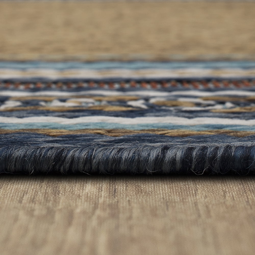 Mohawk Home Islamorada Stripe Outdoor Area Rug, Blue, 8' x 10'
