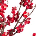 thumbnail image 4 of WMTOKK Artificial Plum Blossom Branch, Fake Peach Blossom Stem For Indoor Home Decoration, Floral Arrangement, Vase Display (Red), 4 of 6