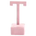 thumbnail image 1 of pitrice Jewelry Display Stand Velvet Necklace Bracelet Holder Bracelets Rack Organizer Layout Props Home Shop Showcase Pink Type 1 Pink T Earring Holder, 1 of 6