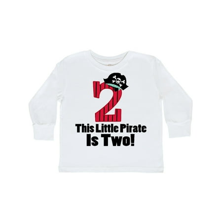 

Inktastic Pirate 2nd Birthday Gift Toddler Boy Girl Long Sleeve T-Shirt