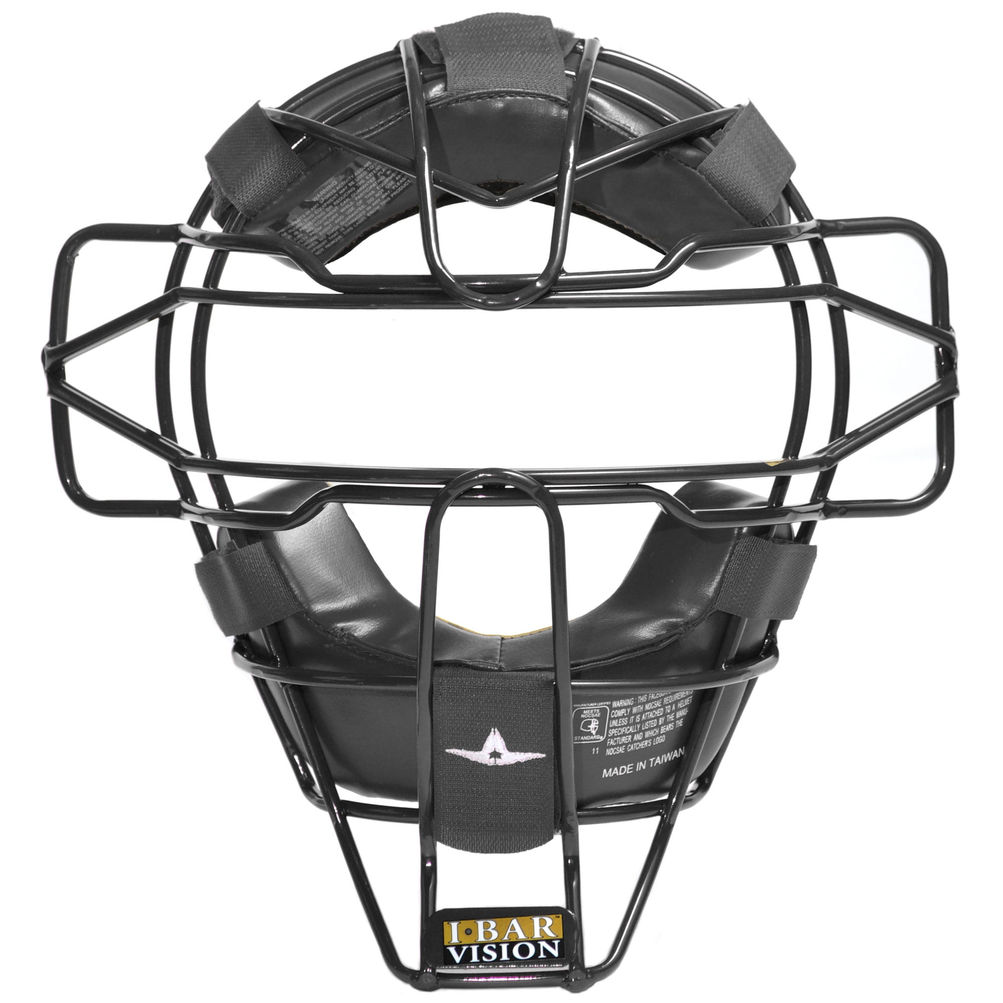 AllStar Pro Style Traditional Baseball/Softball Umpire Mask Black