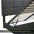 thumbnail image 5 of Queen Size Upholstered Platform Bed with Hydraulic Storage System,No Box Spring Needed,Black, 5 of 12