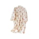 thumbnail image 1 of Minnieouse Albornoz con estampado de melocotón para mujer, Kimono de estilo japonés, camisón de crepé de algodón, ropa de dormir holgada absorbente de Pijama Beige METRO Minnieouse AP019178-03, 1 of 6