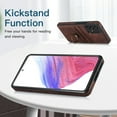 thumbnail image 4 of Nalacover for Samsung Galaxy A53 5G Wallet Case, Premium PU Leather Soft TPU Anti-Drop Card Slots with 360 Finger Ring Holder Kickstand Back Phone Cover For Samsung Galaxy A53 5G, Coffee, 4 of 8