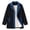 Black, variant on Womens Denim Patchwork Collared Shirt Jacket Casual Long Sleeve Button Front Denim Trim Blazer Lightweight Shacket