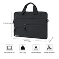 thumbnail image 2 of Impermeable Bolsa Maletín Bloosom  Para Portátil De 15.6'' Pulgadas Negro, 2 of 4