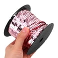 thumbnail image 2 of 1 Roll Of Elastic Sequin Ribbon Trim Diy Crafting Clothing Ribbon Stretch Costume Trim Crafts Decorative Sequin Strip Accessories For Sewing Projects, 2 of 7