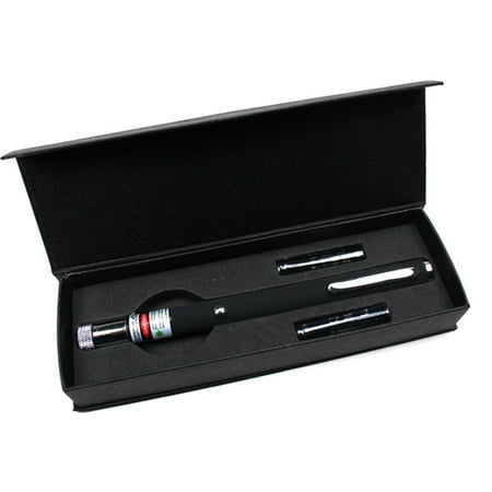Portable Green Laser Pointer - Ktaxon Power 5MW 532nm Green Laser Pointer Light Pen Kaleidoscopic + Gift Box + Battery