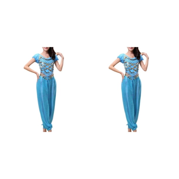 Minnieouse Pantalones de danza del vientre indio para mujer, conjunto de traje con parte trasera de baile, traje profesional Sexy para mujer, Type5 NO5
