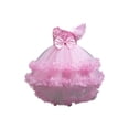 thumbnail image 1 of Robe Tutu pour Filles, Sans Manches, Nœud Papillon, Superposée, Tulle, pour Mariage, Fête, Performance, 1-12 Ans, 1 of 3