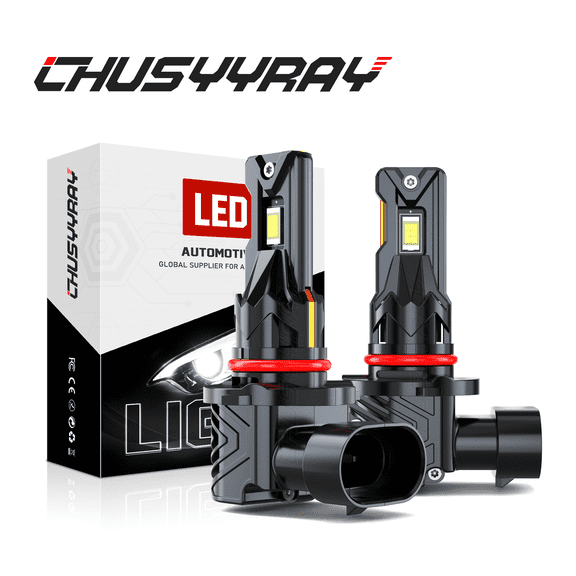 9005 LED Headlight Super Bright Bulbs Kit White 6000K 50000LM High Beam NEW