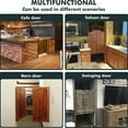 thumbnail image 6 of 1 Pair Cafe Bar Self-Return Double Swinging Stainless Steel Door Hinges Hardware, 6 of 7