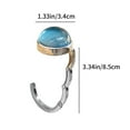 thumbnail image 3 of Luminous Glass Hook for Deskside Use – Foldable Cosmic Design, 3.34 in Length, Holds Up to 5 kg, Silver Finish, 3 of 6