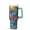 Greenish-blue, variant on 40oz Halloween Tumbler with Straw and Lid Skull Bat Travel Coffee Tumbler Cup with Handle for Halloween Gifts