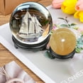 thumbnail image 4 of Plastic Holder Walnut Sculpture Crafts Crystal Ball Display Base Pedestal Stand Ostrich Egg Tray 50MM, 4 of 8