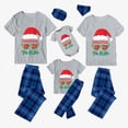 thumbnail image 2 of Conjuntos de pijamas familiares navideños a juego, gafas de sol, Papá Noel, gris, Navidad en julio, 2 of 3