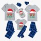 thumbnail image 1 of Conjuntos de pijamas familiares navideños a juego, gafas de sol, Papá Noel, gris, Navidad en julio, 1 of 3