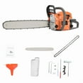 thumbnail image 5 of YNCE 20 Inch Gas Chainsaw, 58CC Single Cylinder Air-cooled 2 Stroke Engine Gasoline Chainsaw, 2000W Portable Hand Pull Start Chain Saw for Cutting Wood Tree Trimming, 8500rpm, 5 of 9