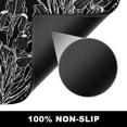thumbnail image 4 of Large Mouse Pad, Desk Pad, XXL XL Extended Gaming Mouse Pad, Desk Mat for Office & Home, Long Keyboard Mat, Huge Mouse Pad, Desktop Full Cover 35.4 x 15.7 Inches, Art Impressionist Flower Black, 4 of 6