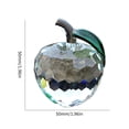 thumbnail image 3 of Pisapapeles de manzana de cristal - Estatua hecha a mano Decoraciones para el hogar (Blanco 5 cm), 3 of 4