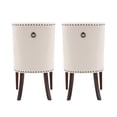 thumbnail image 5 of Powell Augusta Upholstered Dining Chair, Set of 2, Espresso and Natural, 5 of 11