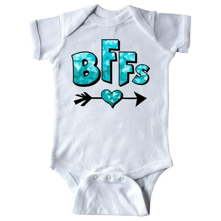 BFFs - best friends forever with heart and arrow in blue-green Infant