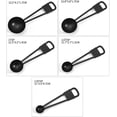thumbnail image 2 of 5 cucharas medidoras de acero inoxidable, cucharas medidoras negras Cuchara medidora de cucharada negra, 2 of 4