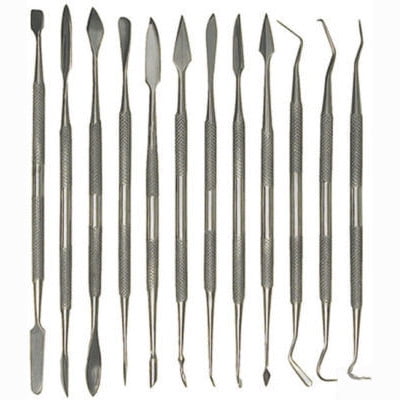 12 Piece Assorted Stainless Steel Dental Tool Pick Set Kit